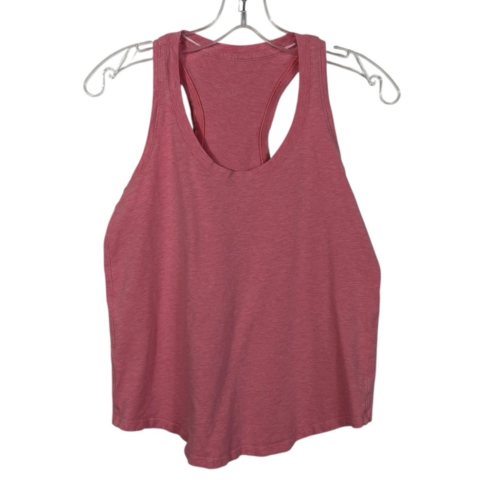 Lululemon Salmon Pink Racerback Round Neck Athletic Tank Top Size 4 Athleisure